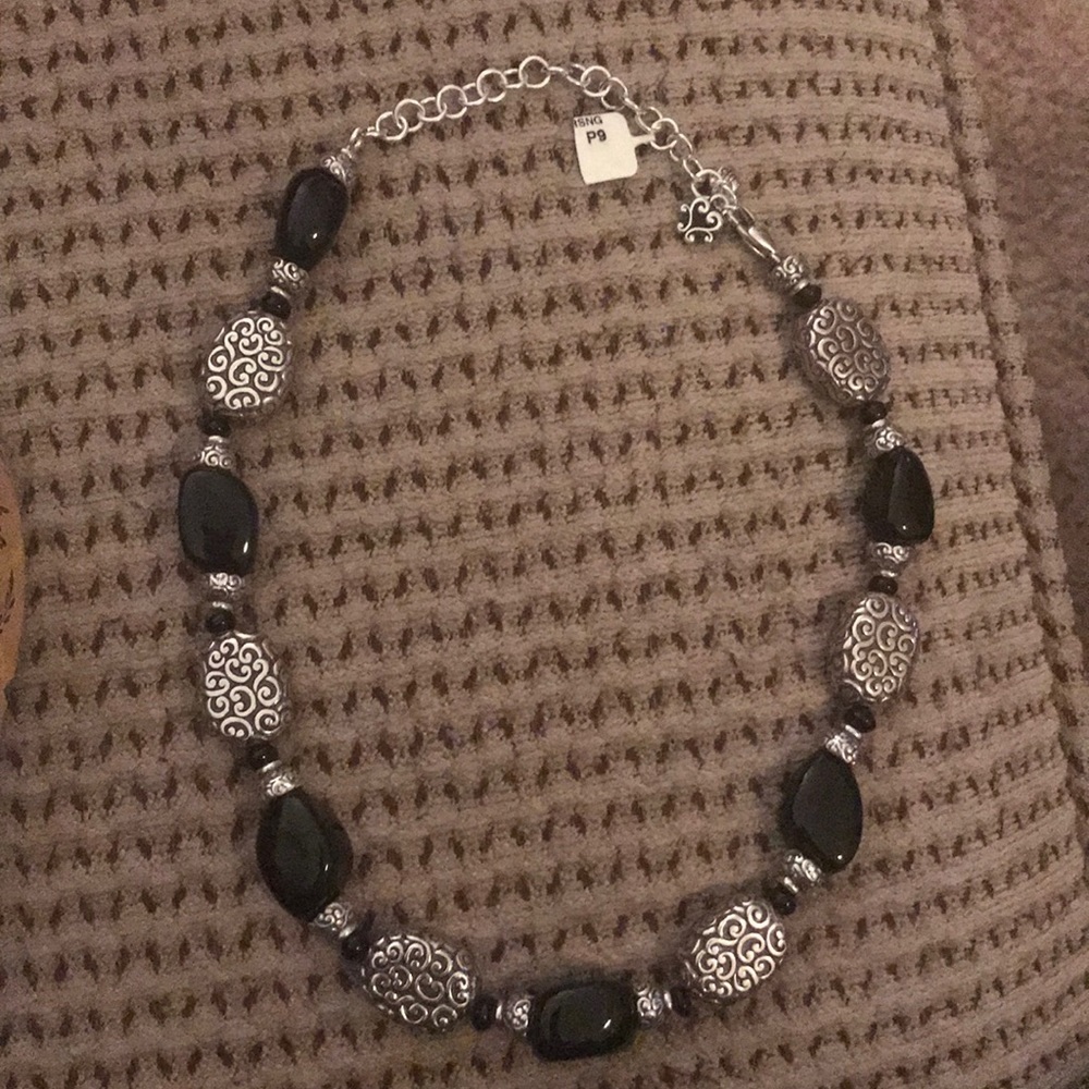 Brighton Black and Silver Chunky Necklace